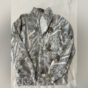 Abercrombie & Fitch camo 1/4 zip up